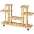 8 Shelf Plant Stand with Wheels - Cream, Fir Wood