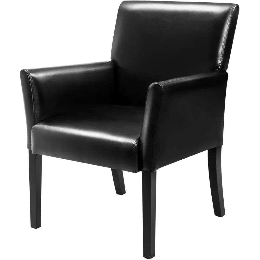 Accent Chair - Black, PU Leather