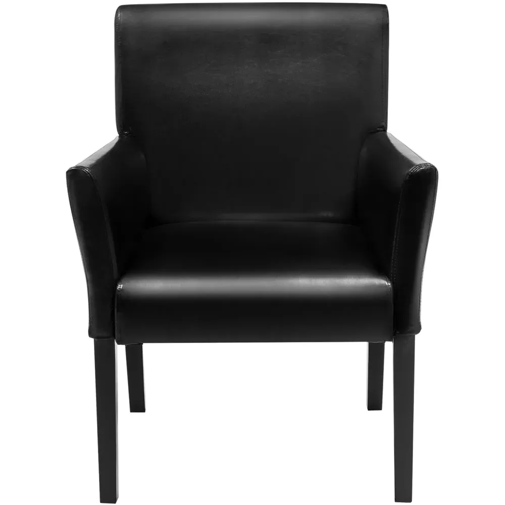 Accent Chair - Black, PU Leather
