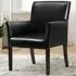 Accent Chair - Black, PU Leather