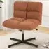 Adjustable Armless Office Chair - Brown