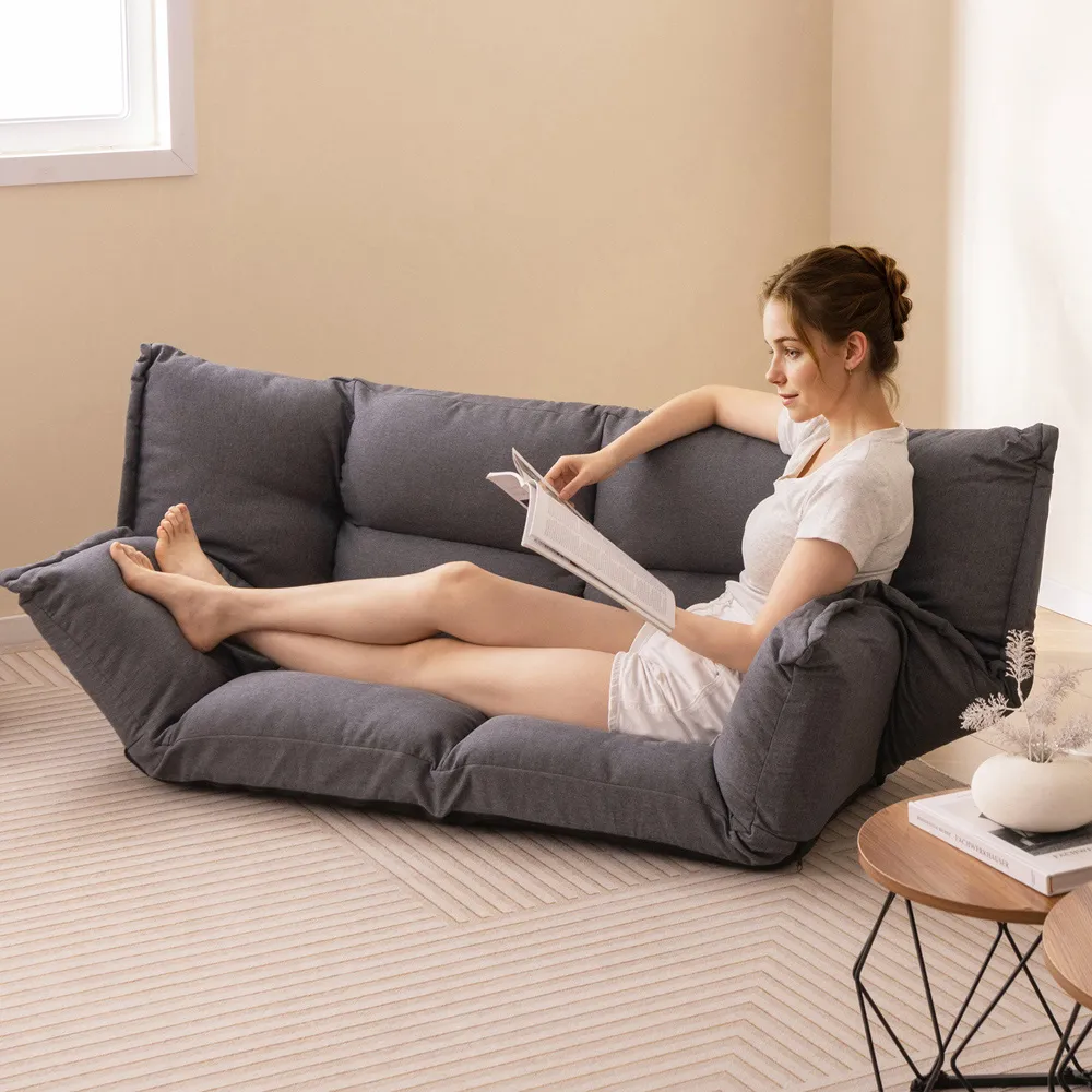 Adjustable Floor Sofa Chair - Grey