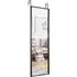 Adjustable Full Length Wall Mounted Mirror - Black