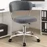 Adjustable Office Chair - Grey, Faux Fur