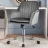 Adjustable Office Chair - Grey, Velvet