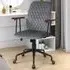Adjustable Rocking Office Chair - Grey, Velvet