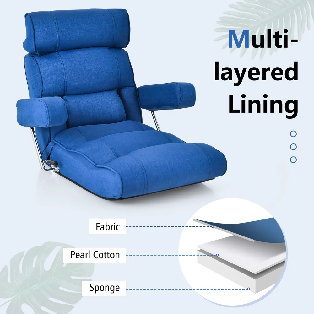 Adjustable Sofa Lounge Chair - Blue