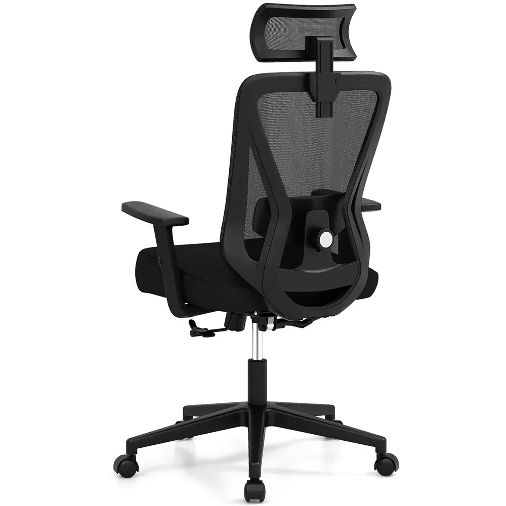 Adjustable Swivel Office Chair - Black