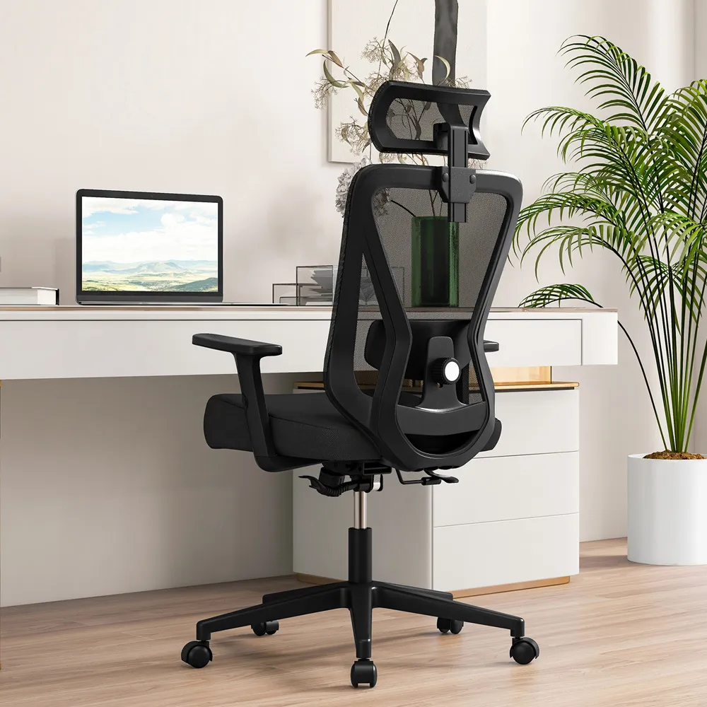 Adjustable Swivel Office Chair - Black