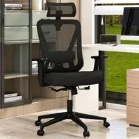 Adjustable Swivel Office Chair - Black