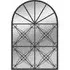 Arch Window Wall Mirror - Black, Metal