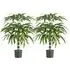 Artificial Bamboo Tree Set of 2 - Green, Plastic