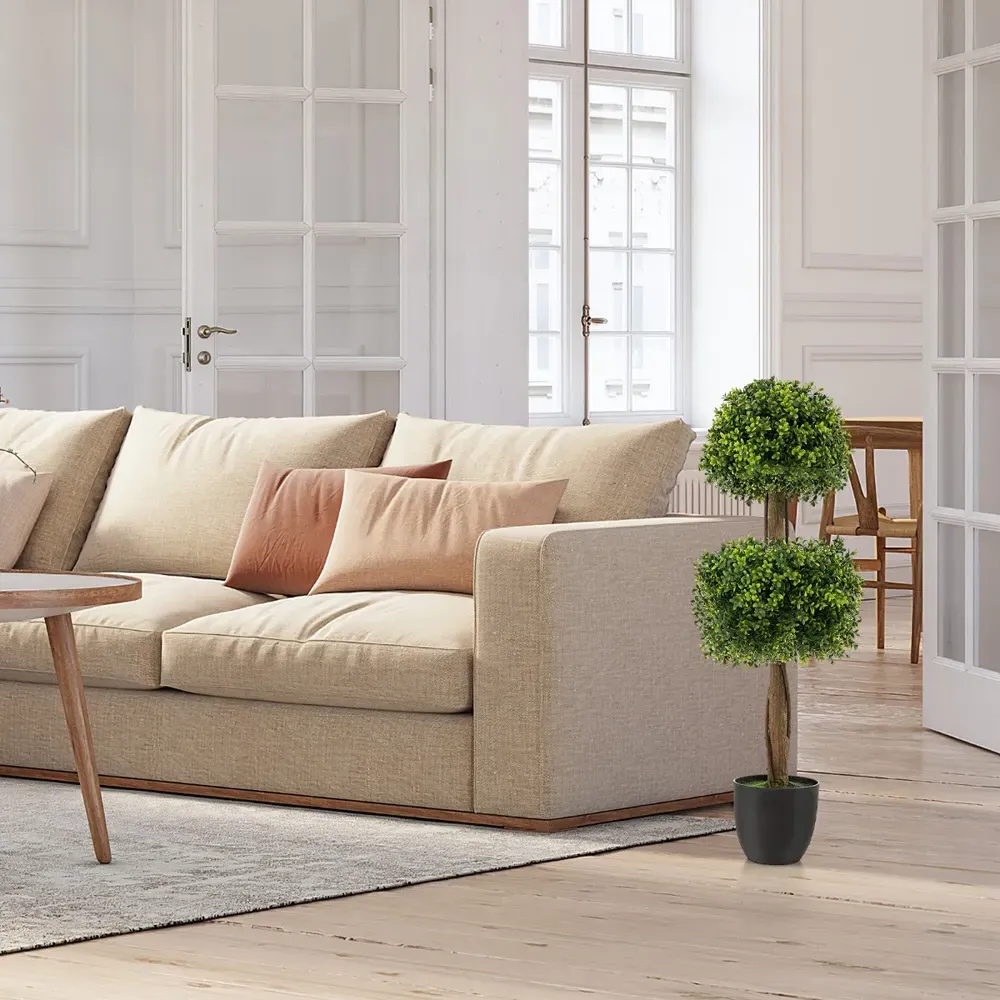 Artificial Boxwood Ball Topiary Tree 3ft - Multi