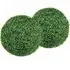 Artificial Boxwood Topiary Ball Set of 2 - Green
