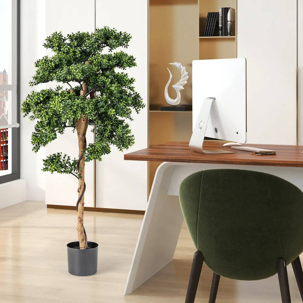 Artificial Boxwood Topiary Tree 2 Pack - Green