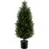 Artificial Cedar Topiary Tree In Pot 3ft - Green