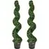 Artificial Spiral Topiary Tree 4ft 2 Pack - Multi