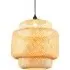 Bamboo Pendant Light with Lampshade - Multi