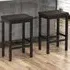 Bar Stool Set of 2 - Brown, Leather