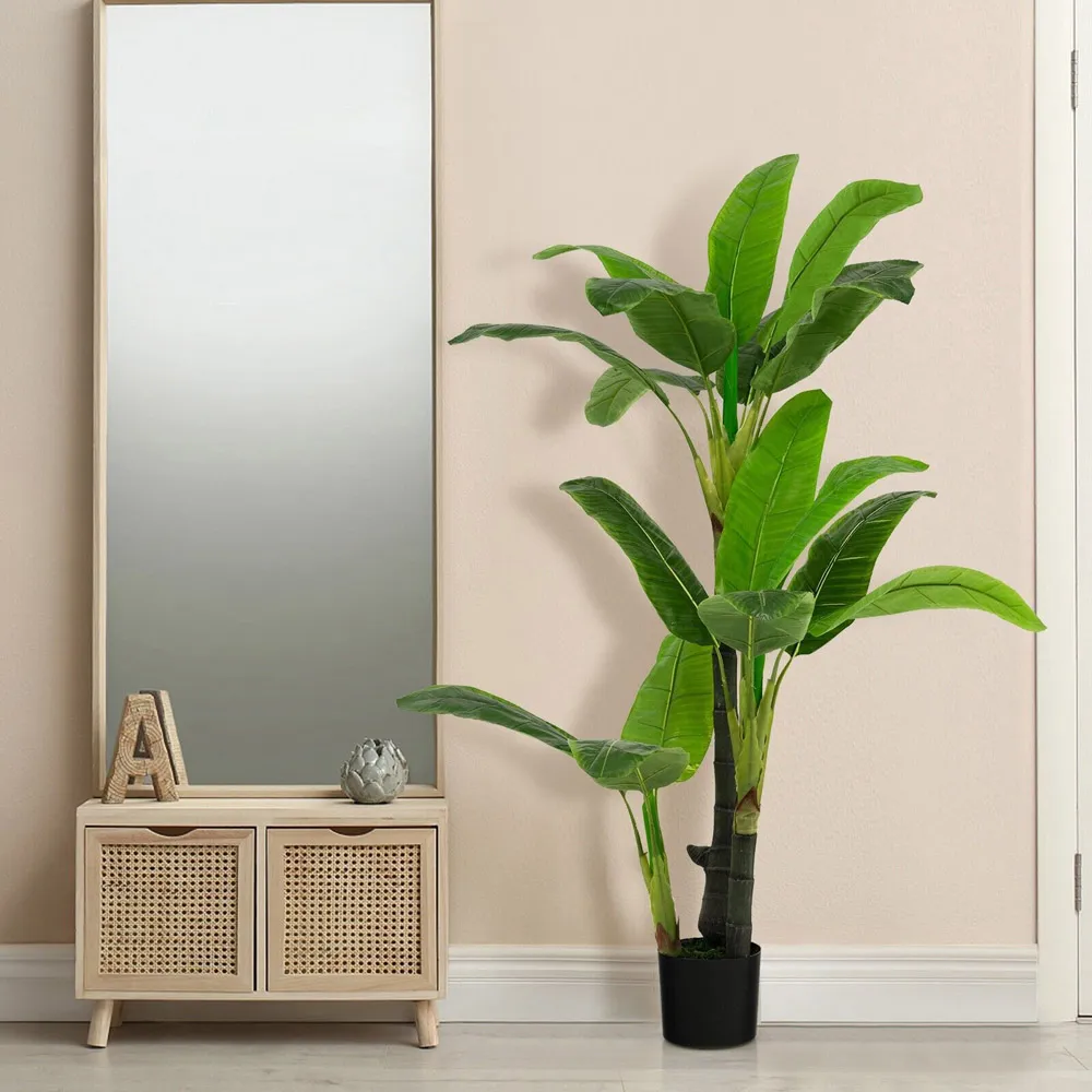 Bird Of Paradise Artificial Tree In Pot 150cm - Green