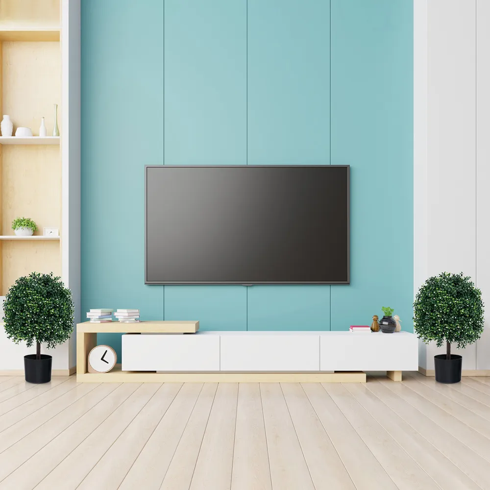 Boxwood Topiary Ball Tree Artificial Plant 1.8ft 2 Pack - Green