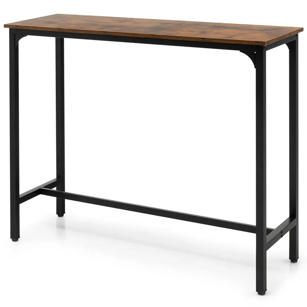 Breakfast Bar Table - Rustic Brown