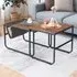 Brown Industrial Nest of Tables Set of 2 - Brown