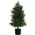 Cedar Topiary Tree Artificial Plant In Pot 2.6ft - Green