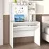 Computer Desk with Magnetic Bulletin Board - White