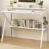 Computer Desk with Monitor Stand - White
