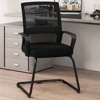 Conference Office Chair with Lumbar Support - Black