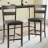 Counter Height Upholstered Bar Stool Set of 2 - Multi, Rubber Wood