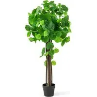 Crab Apple Tree Artificial Plant In Pot 3.6ft - Green