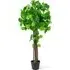 Crab Apple Tree Artificial Plant In Pot 3.6ft - Green