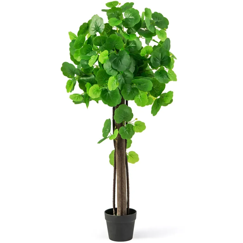 Crab Apple Tree Artificial Plant In Pot 3.6ft - Green