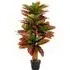 Croton Palm Artificial Plant In Pot 3ft - Multi