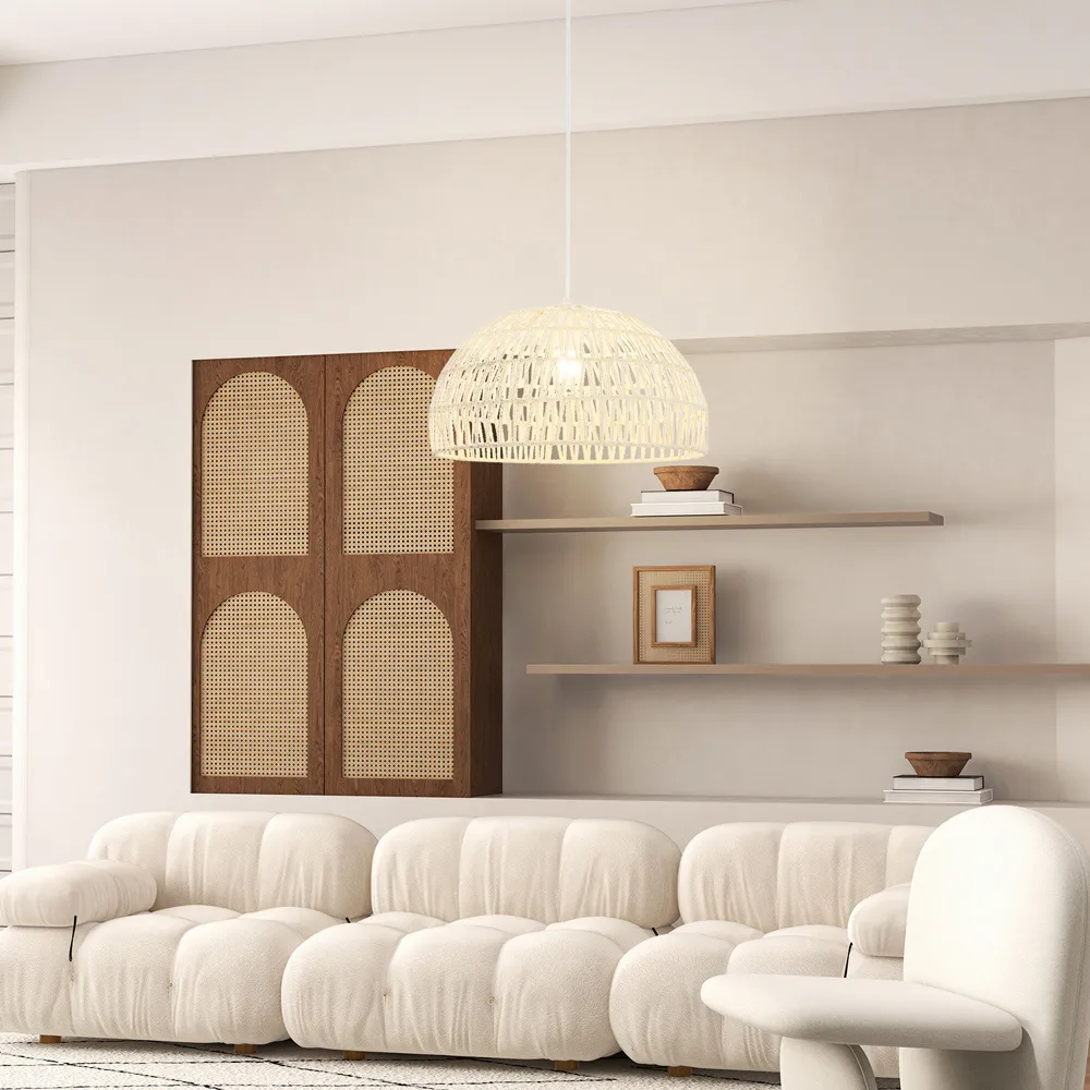 Dome Paper Pendant Ceiling Light - Beige