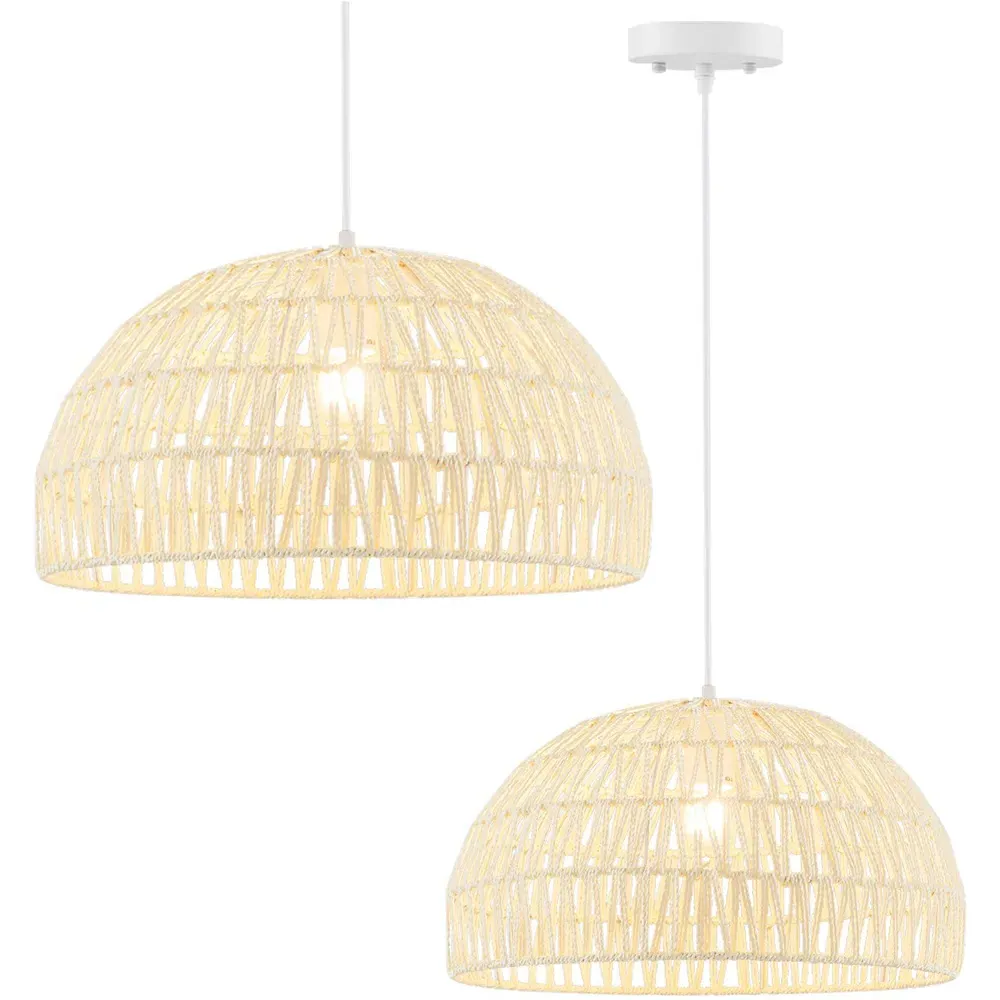 Dome Paper Pendant Ceiling Light - Beige