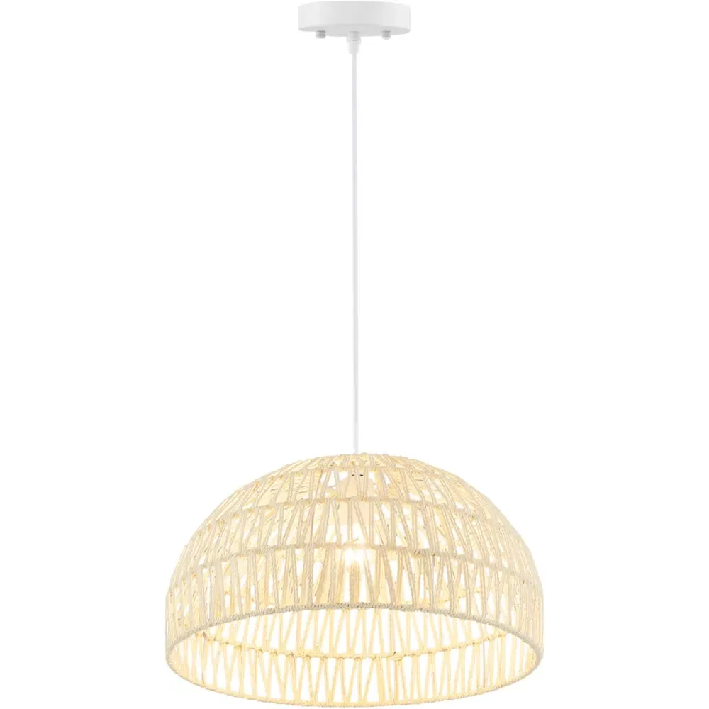 Dome Paper Pendant Ceiling Light - Beige image