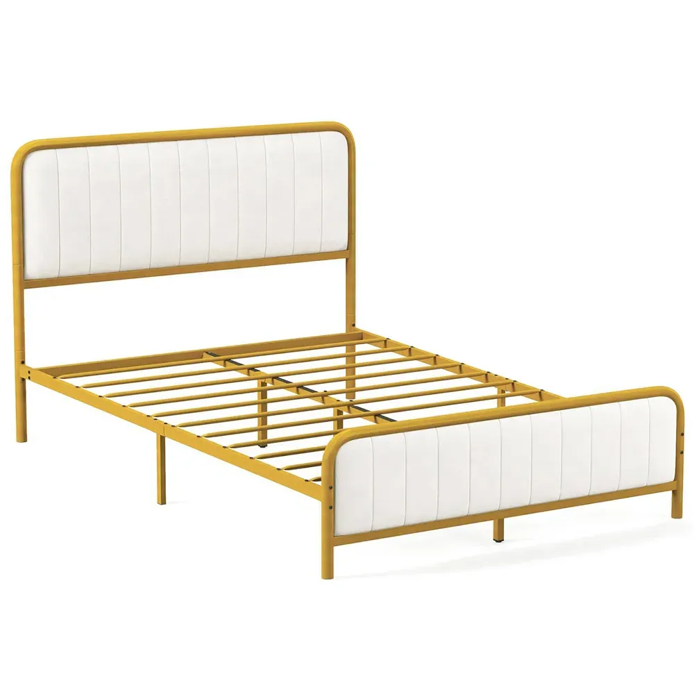 Double Bed Frame - Mustard, Metal
