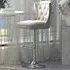 Dutch Velvet Bar Stool - Grey