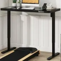 Electric Adjustable Stand Up Computer Desk - Black