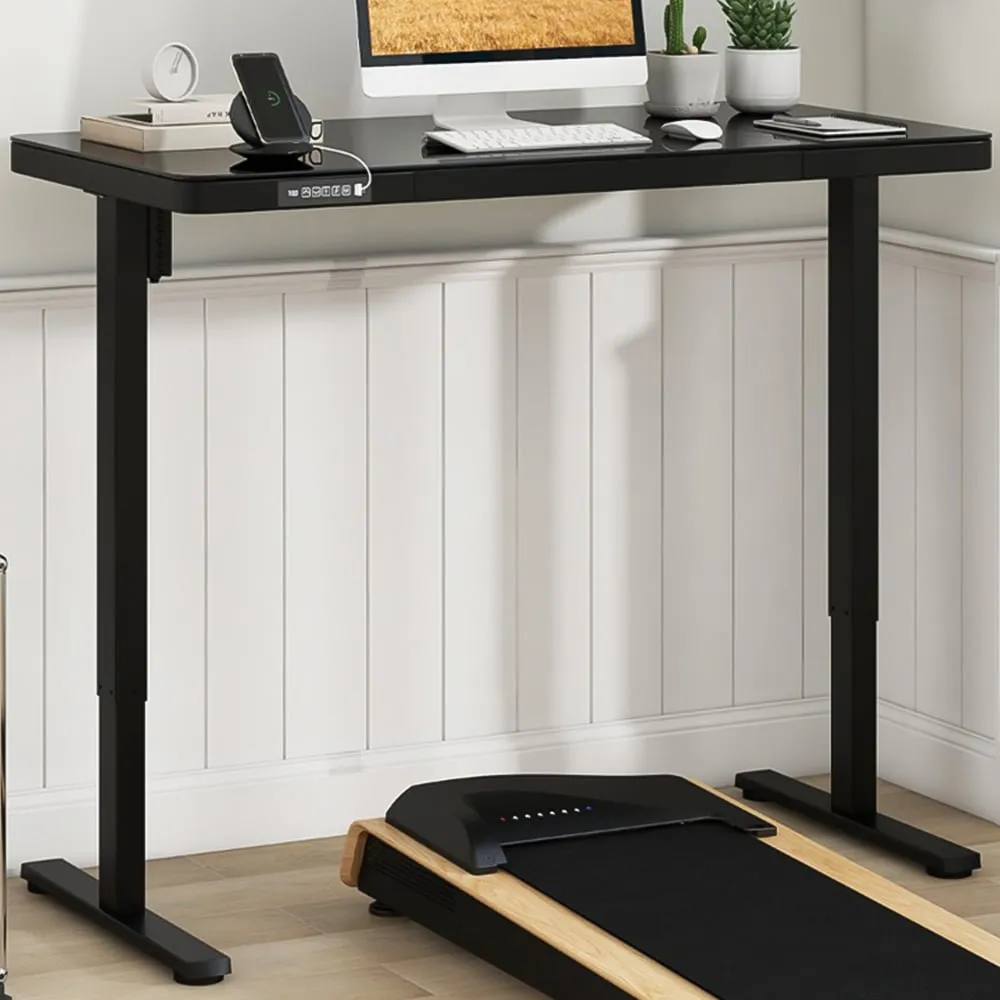 Electric Adjustable Stand Up Computer Desk - Black