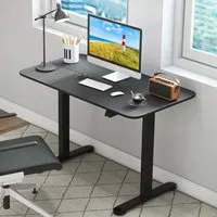 Electric Height Adjustable Standing Desk - Black