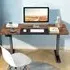 Electric Height Adjustable Standing Desk with Memory - Brown