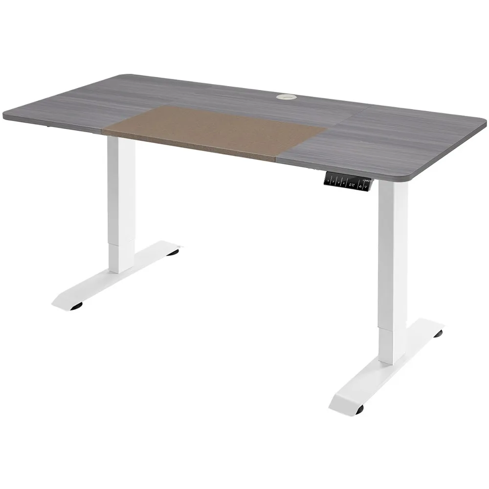 Electric Height Adjustable Standing Desk with Smart Control - Grey