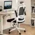 Ergonomic Office Chair with Lumbar Support - White