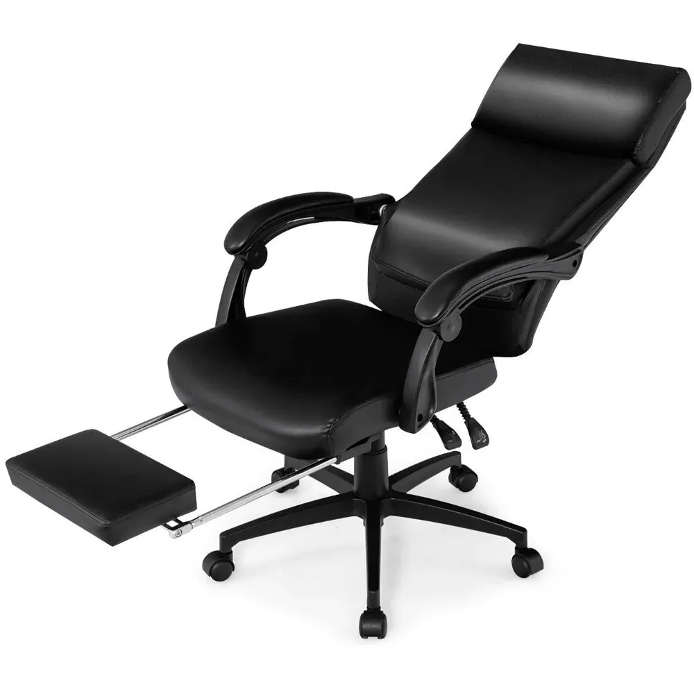 Executive Office Chair with Headrest - Black