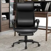 Executive Office Chair with Headrest - Black