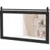 Farmhouse Wall Mirror - Black, Fir Wood